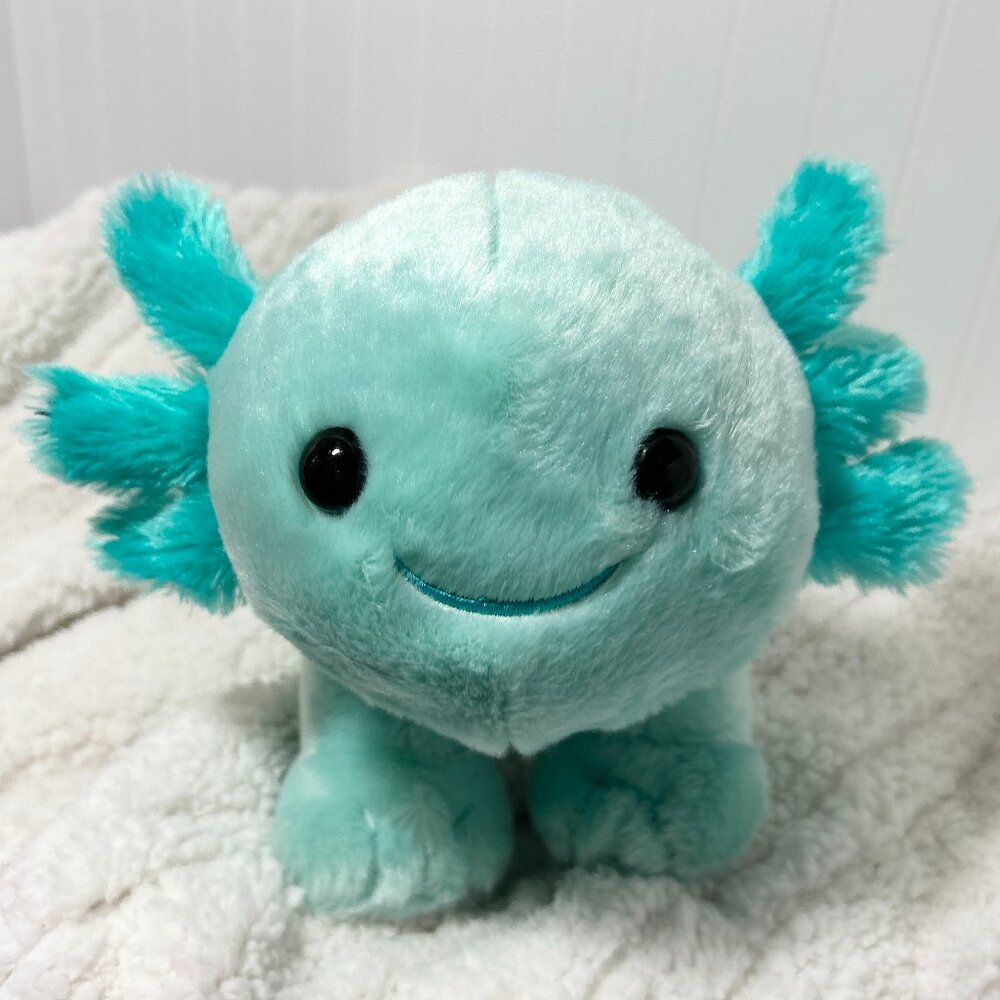 Build-A-Bear Axolotl Plush | Teal Salamander Stuffed Animal